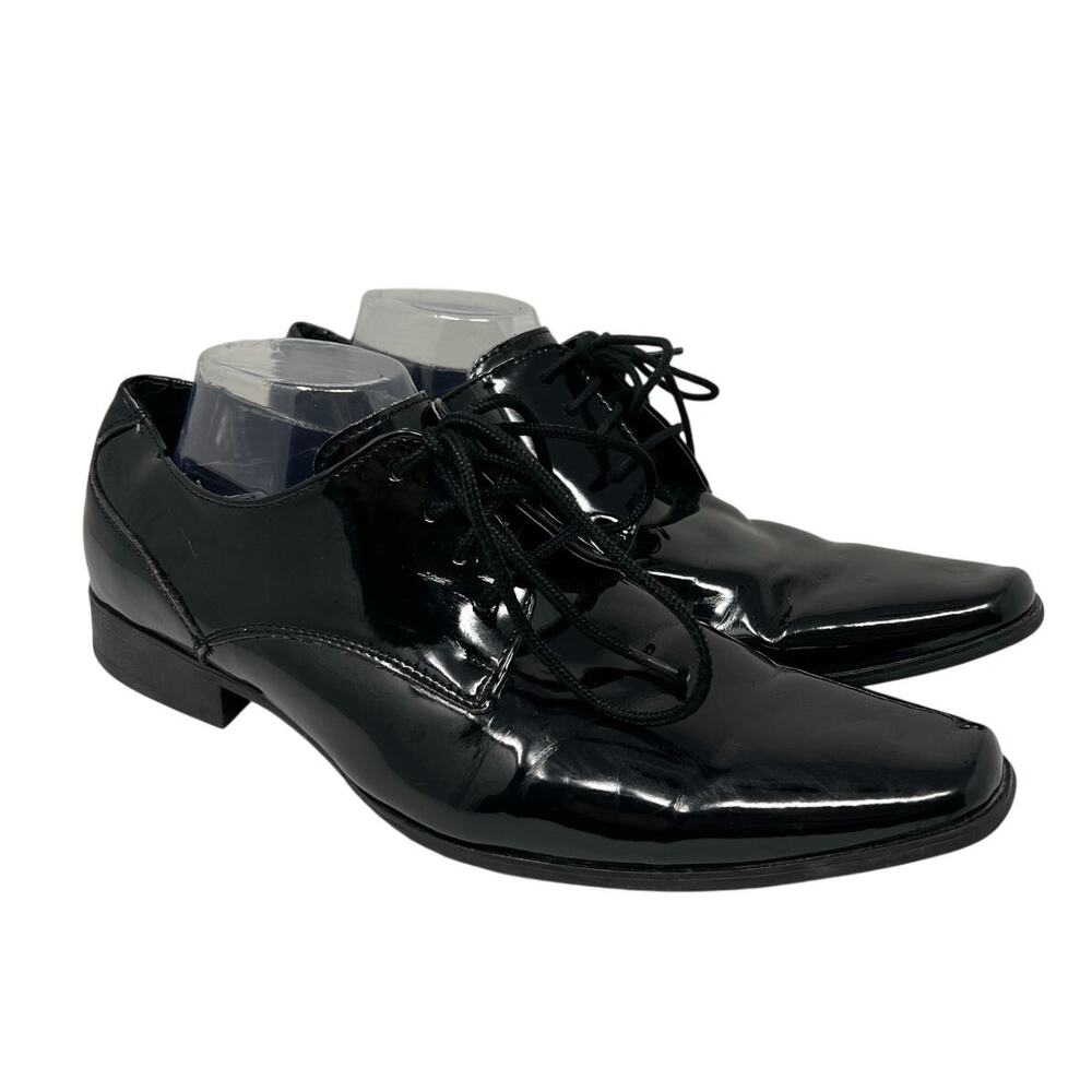 Men’s Calvin Klein Brodie Patent Leather Tuxedo Formal Shoes 11.5